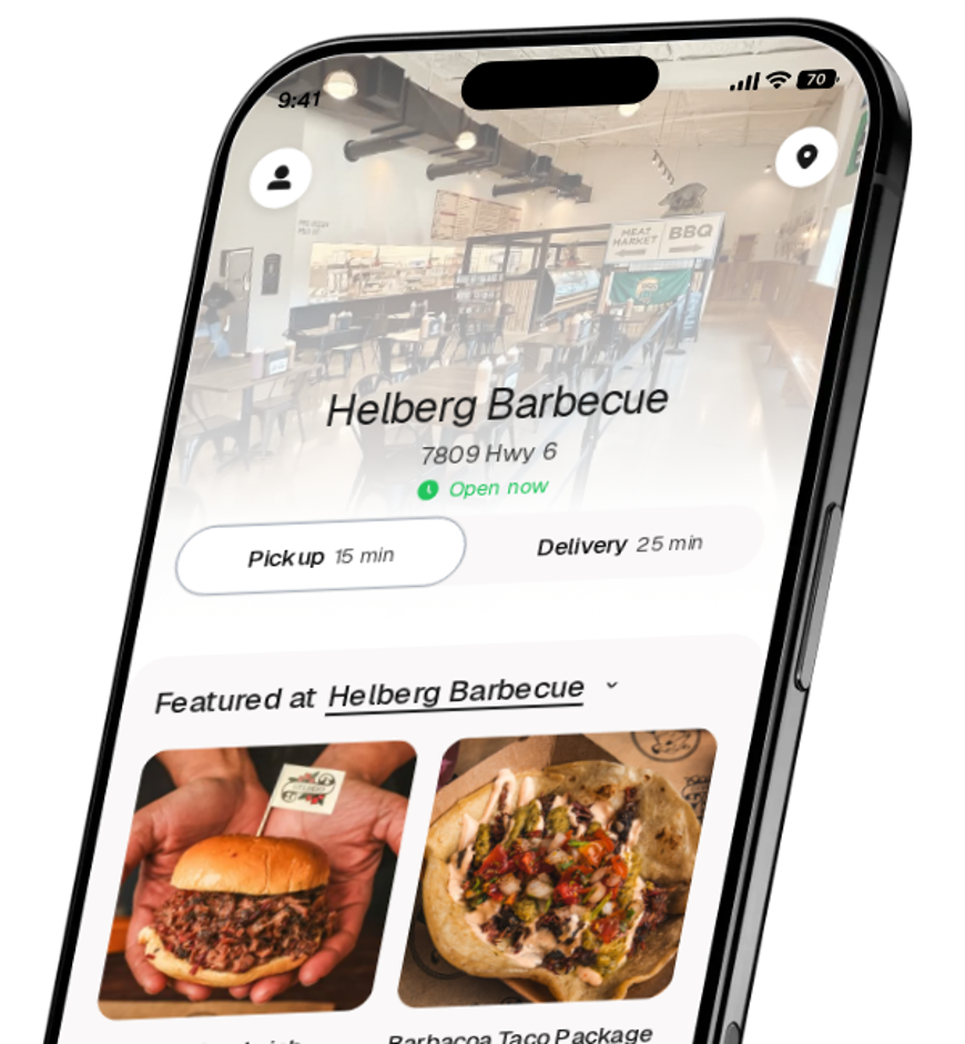 Helberg Barbecue app preview